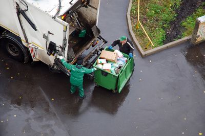 Team Loading Brush into Truck